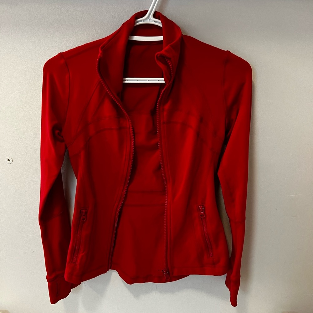 Red Lululemon Fitted Top